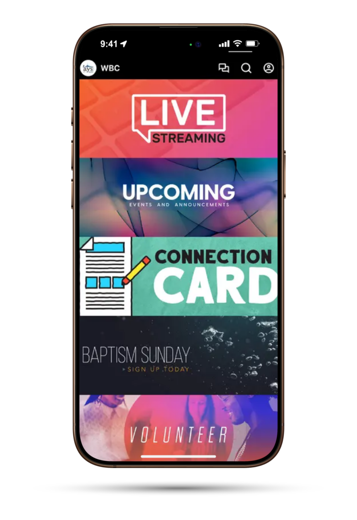 The Wayside app on a phone
